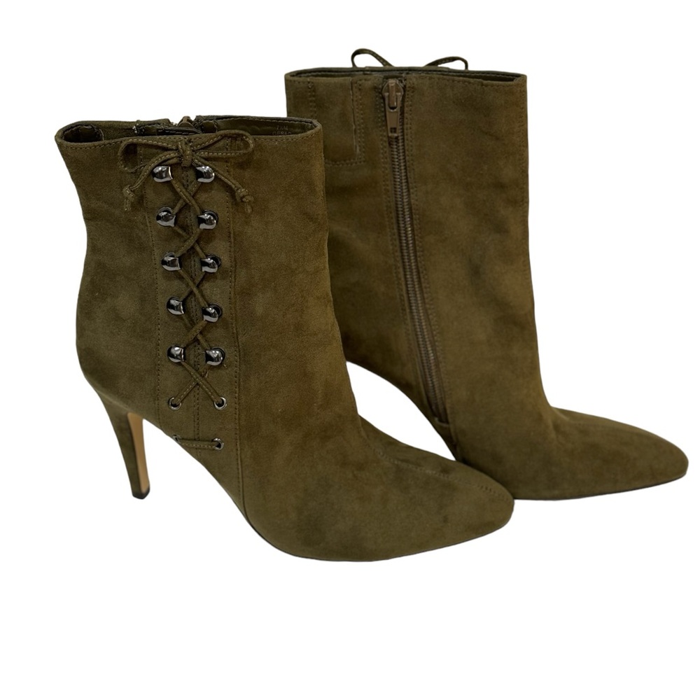 Stunning green suede boots 🛍️✨💕
